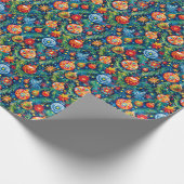 Feestelijk Ornament ontwerp Cadeaupapier (Hoek)