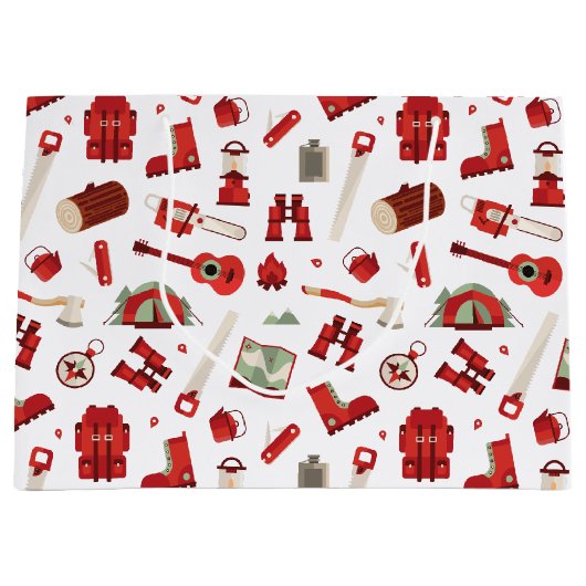 Feestelijk Outdoor Adventure met Camping Gear Groot Cadeauzakje (Voorkant)