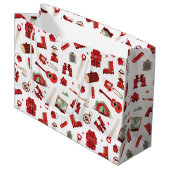 Feestelijk Outdoor Adventure met Camping Gear Groot Cadeauzakje (Voorkant Gekanteld)