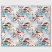 Feestelijk pakpapier met kattenthema (Vlak)