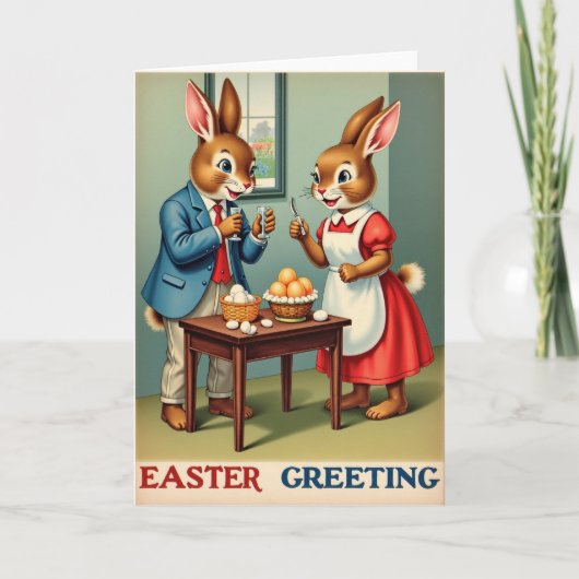 Feestelijk Pasen Haaskort Kaart (Voorkant)