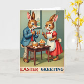 Feestelijk Pasen Haaskort Kaart (Gele Bloem)