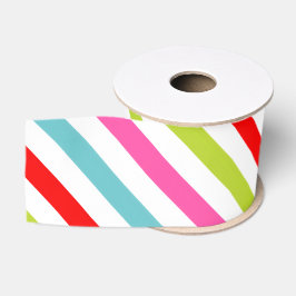 Feestelijk patroon – Retro vakantestrepen Grosgrain Lint