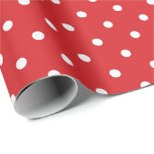 Feestelijk patroon witte stip cadeaupapier (Rol Hoek)