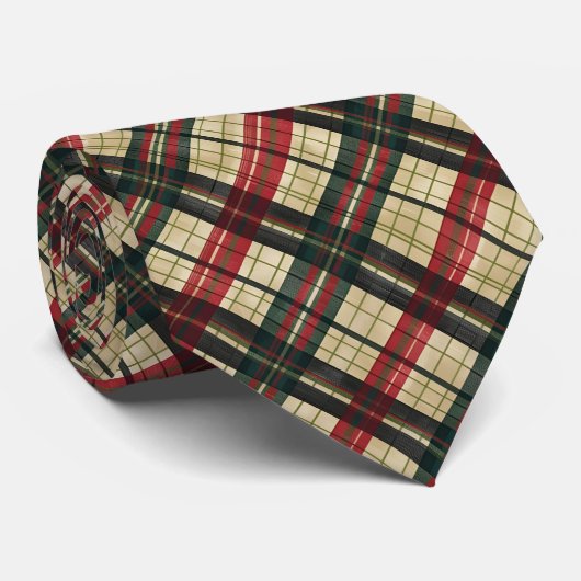 Feestelijk Plaid Stropdas (Opgerold)