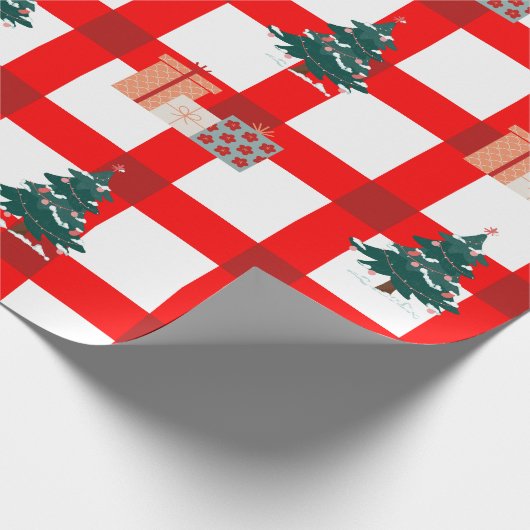 Feestelijk Plaid Wonderland Cadeaupapier (Hoek)