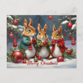 Feestelijk plezier met Schattigee kerst eekhoorns Briefkaart (Voorkant)