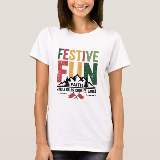Feestelijk plezier t-shirt (Voorkant)