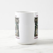 Feestelijk raam met besneeuwd Uitzicht Koffiemok (Center)