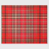 Feestelijk Red Tartan inpakpapier (Vlak)