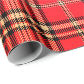 Feestelijk Red Tartan inpakpapier (Rol Hoek)
