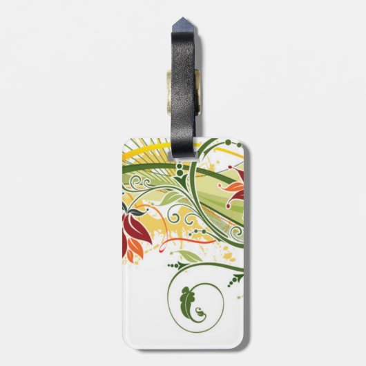 feestelijk reizen bagagelabel (Achterkant verticaal)