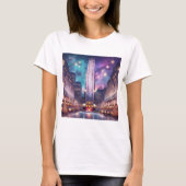 Feestelijk Rockefeller Center NYC T-shirt (Voorkant)