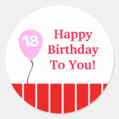 feestelijk ronde sticker (Voorkant)