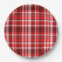 Feestelijk rood en wit geruit