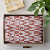 Feestelijk Rood Kerstboom Patroon Tissuepapier (Geschenk)