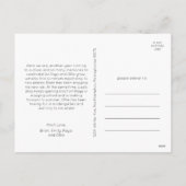 Feestelijk rood script Vrolijk Kerstfeest Vier Fot Feestdagenkaart (Achterkant)