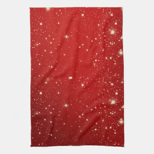 Feestelijk rood theedoek (Verticaal)