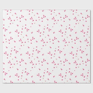 Feestelijk roze confetti-inpakpapier cadeaupapier