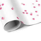 Feestelijk roze confetti-inpakpapier cadeaupapier (Rol Hoek)