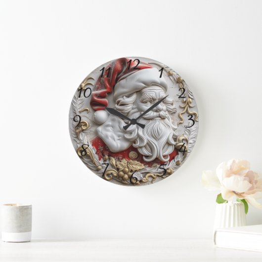 Feestelijk Santa ornament vangt vakantievreugde Grote Klok (Huis)