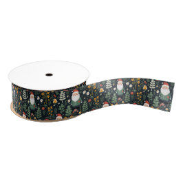 Feestelijk Santa Patroon Grosgrain Lint