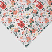 Feestelijk Santa Patroon Tissuepapier (Detail)