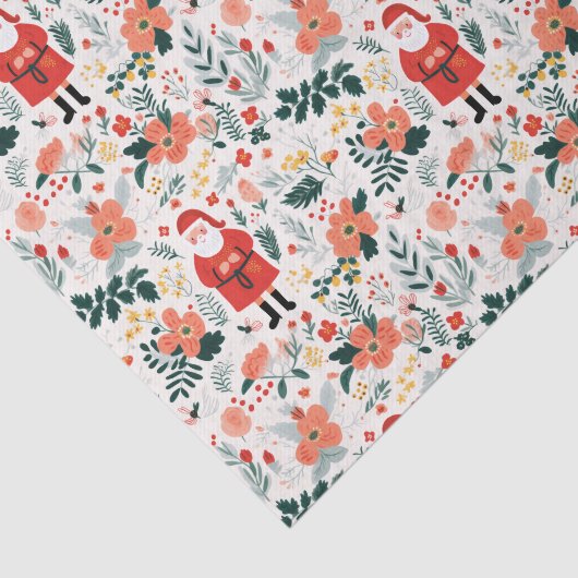 Feestelijk Santa Patroon Tissuepapier (Detail)