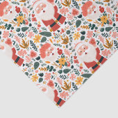 Feestelijk Santa Patroon Tissuepapier (Detail)