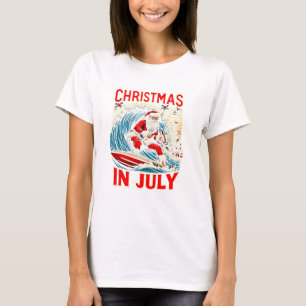 Feestelijk Santa Shirt: Wit Verrukking T-shirt