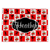 FEESTELIJK SCHAATSEN GEPERSONALISEERDE KERSTCADEAU GROOT CADEAUZAKJE (Achterkant)