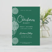 Feestelijk Schattige groen kerstfeest Kaart (Staand voorkant)