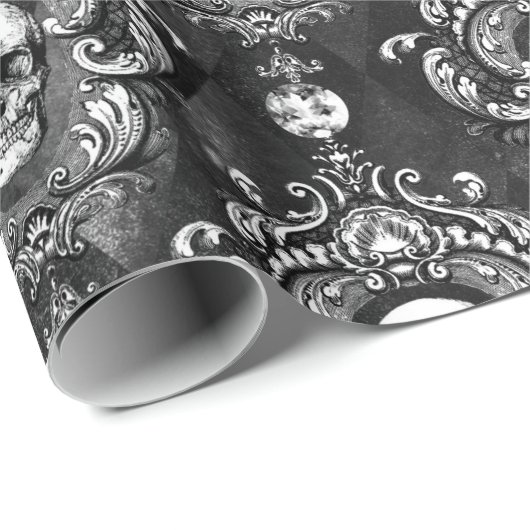 Feestelijk schedel inpakpapier (Rol Hoek)