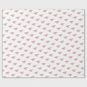 Feestelijk Script Aangepaste tekst Kerstmis Cadeaupapier (Vlak)