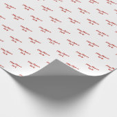 Feestelijk Script Aangepaste tekst Kerstmis Cadeaupapier (Hoek)