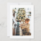 Feestelijk Script Rood Eenvoudig Vrolijk Kerstmis  Feestdagenkaart (Achterkant)