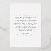 Feestelijk Script Twee-foto Merry Christmas Gold Folie Feestdagenkaart (Achterkant)