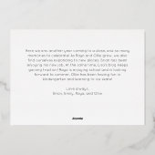 Feestelijk Script Vijf-foto Merry Christmas Gold Folie Feestdagenkaart (Achterkant)