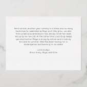 Feestelijk Script Volledige foto Merry Christmas G Folie Feestdagenkaart (Achterkant)