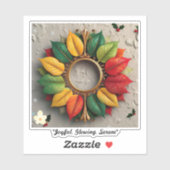 "Feestelijk seizoenswonder" Sticker (Vel)