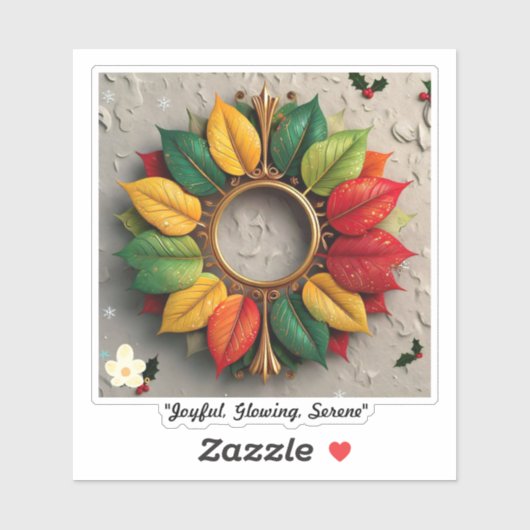 "Feestelijk seizoenswonder" Sticker (Vel)