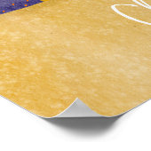 Feestelijk Sinaasappel Kerst Schattigee Kat Koffie Poster (Hoek)