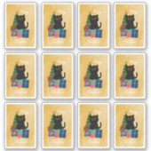 Feestelijk Sinaasappel Vrolijk Kerstfeest Schattig Sticker (Voorkant)