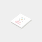 Feestelijk Sneeuwmannengezicht Vrolijk Kerstmis Post-it® Notes (Schuin)