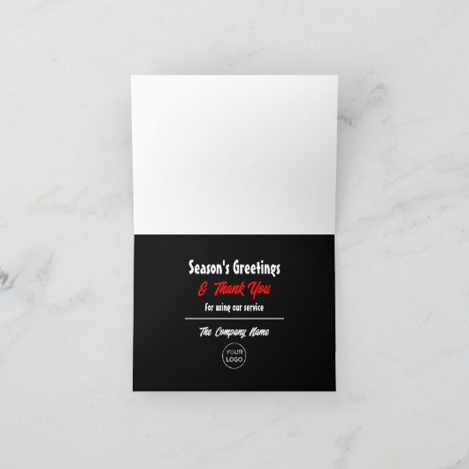 Feestelijk Snoep, klant dank u kaart (Binnen)