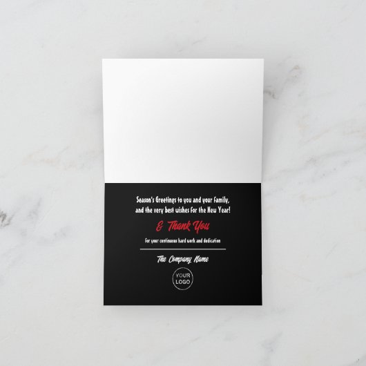 Feestelijk Snoep, medewerker dank u kaart (Binnen)