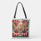 Feestelijk Snoep Wonderland Canvas tas - Medium (Achterkant)