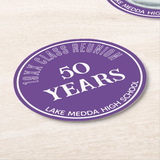 Feestelijk, Special 50th class reünie onderzetter (Gebogen)