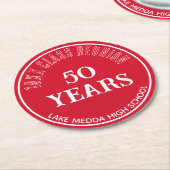 Feestelijk, Special 50th class reünie onderzetter (Gebogen)