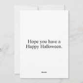 Feestelijk spookhuis | Happy Halloween Feestdagenkaart (Achterkant)